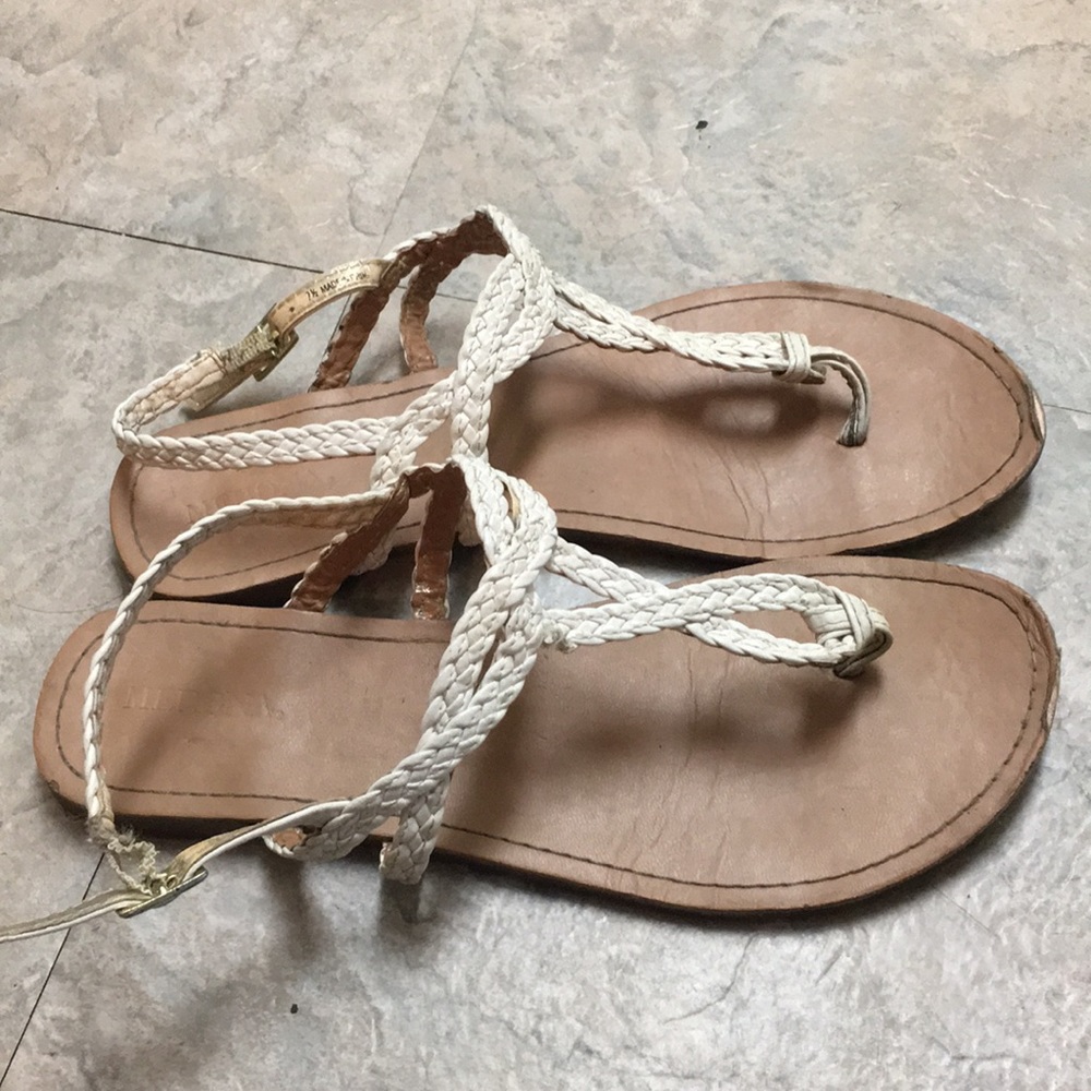 Cream sandals